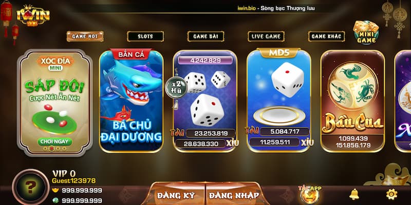 Cổng game IWIN và những thông tin chính